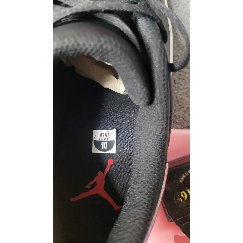 Jordan Nu Retro 1 Low Bred Black Varsity Red White DV5141-006 Mens Size 10